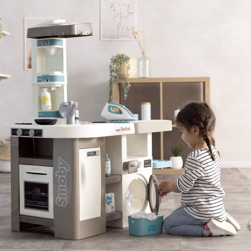 Smoby Mini Tefal Studio Kuchnia z pralką – kompleksowa zabawa w kuchnię i porządki