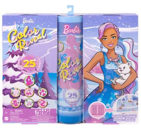 Barbie Color Reveal kalendarz adwentowy HJD60