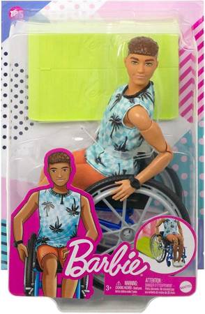 Barbie Ken na wózku inwalidzkim  HJT59