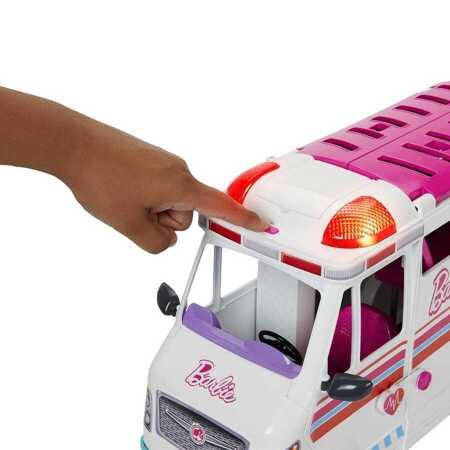 Barbie karetka - mobilna klinika światło/dźwięk HKT79