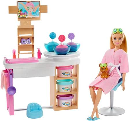 Barbie salon SPA maseczka na twarz zestaw GJR84 GJR84