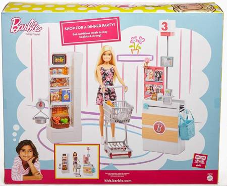 Barbie supermarket zestaw z lalką FRP01