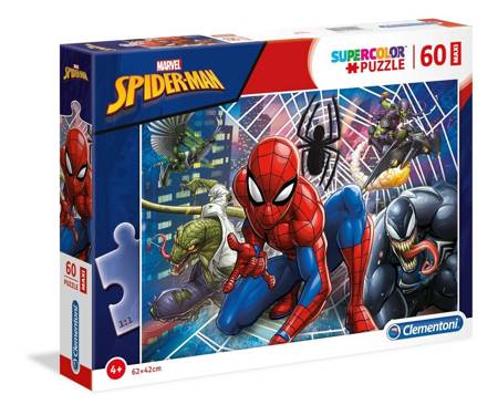 CLEMENTONI Puzzle 60 maxi Spiderman super kolor 26444