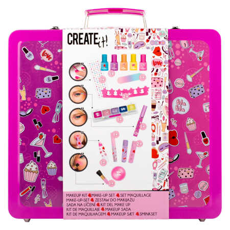 CREATE IT! make-up zestaw w walizce metalowa 84512