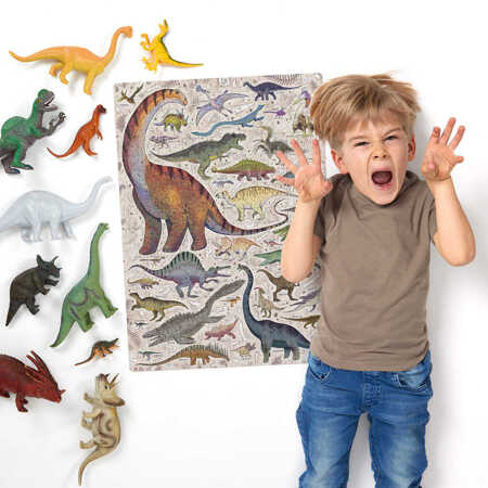 CZUCZU Puzzlove Dinozaury 200el - Puzzle Edukacyjne dla Dzieci 92306