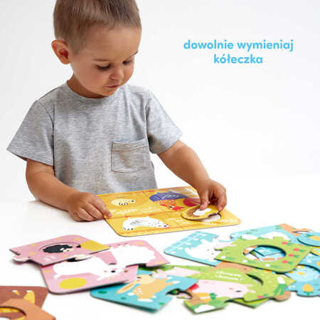 CZUCZU Układanki z dziurką Wieś - Edukacyjne Puzzle dla Dzieci 91521