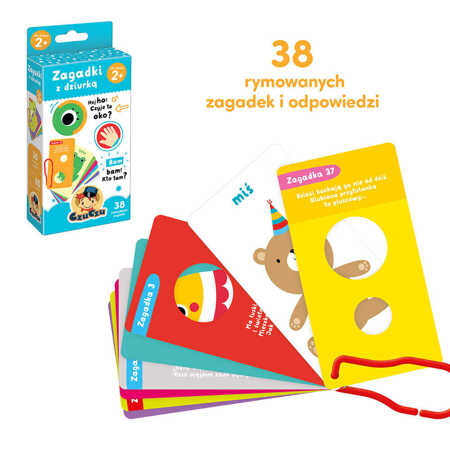 CZUCZU Zagadki z dziurką 2+ (zawieszka) 73616 - Edukacyjne gry dla dzieci