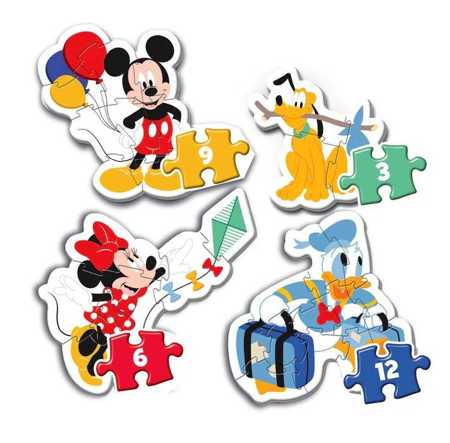 Disney Baby Moje pierwsze puzzle 4w1