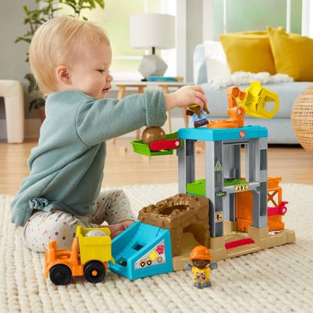 Fisher-Price Little People Plac budowy zestaw z dźwiękami HCJ64