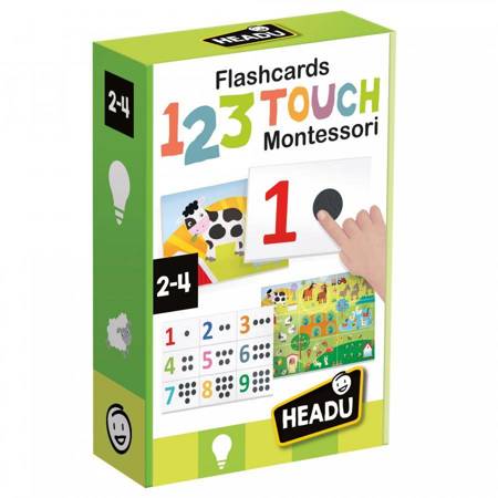 Flashcards 123 Touch Montessori Karty do nauki liczenia 2-4