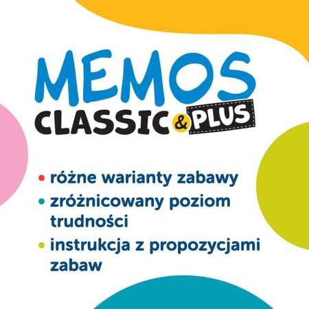 Gra Memos Classic and plus:Zwierzęta i ich domki 02333