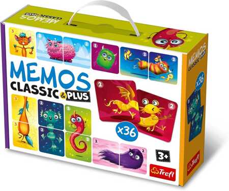 Gra Memos classic and plus Urocze potworki 02273