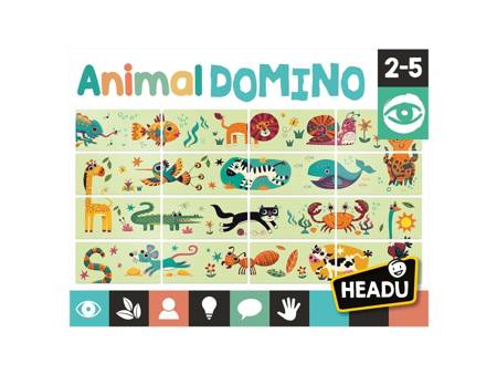 HEADU Domino zwierzęta wiek 2-5