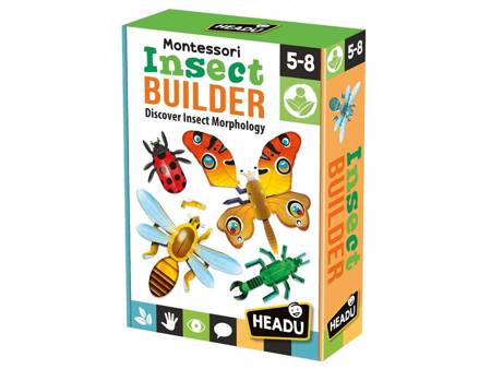 HEADU Gra Montessori Insect Builder - Budowniczy owadów