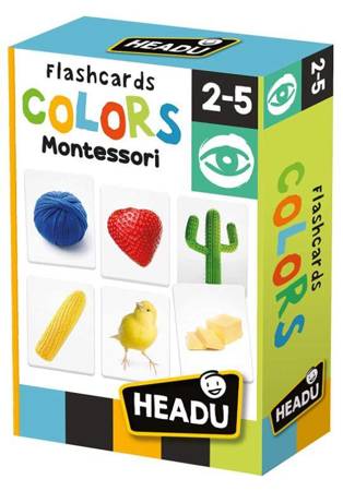 HEADU Montessori karty kolory wiek 2-5