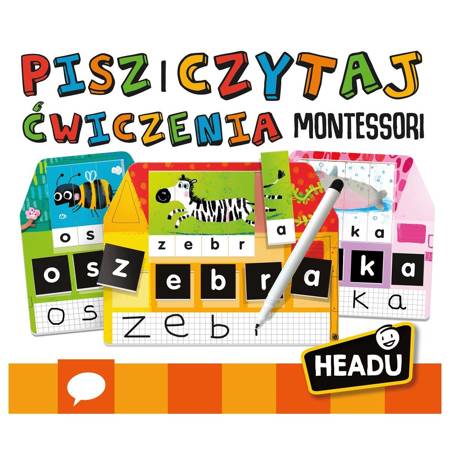 HEADU  PL Ćwiczenia Montessori Pisz i czytaj  3-6 lat