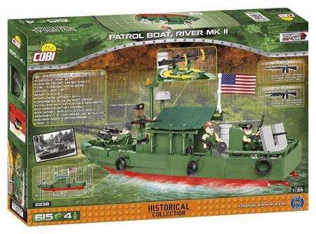 Historical Collection VietnamWar Patrol Boat River MKII 618 klocków 2238