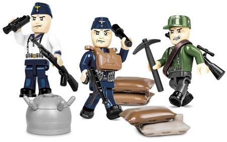 Historical Collection WWII German 1St Infantry 30klocki 3 figurki 2046