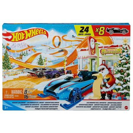 Hot Wheels kalendarz adwnetowy 2021 8 aut GTD78 GTD78