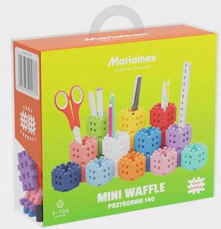 MARIOINEX Klocki wafle mini Przybornik 140el 05777