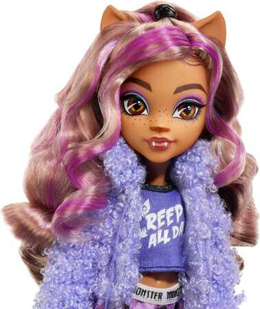 MONSTER HIGH Piżama Party lalka Clowdeen Wolf  HKY67