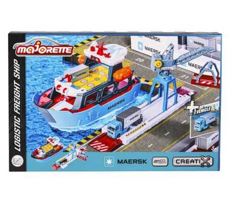 Majorette Maersk zestaw transportowy Maersk z pojazdem 212050039