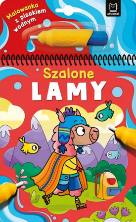 Malowanka z pisakiem wodnym Szalone lamy