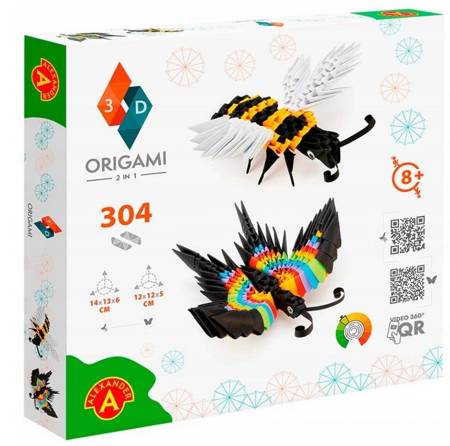 Origami 3D 2w1 motyl pszczoła 25668