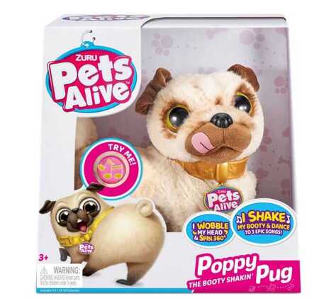 Pets Alive interaktywny piesek mops Poppy 9521