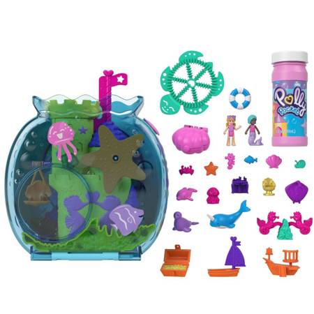 Polly Pocket Bąbelkowe akwarium Zestaw HHH51