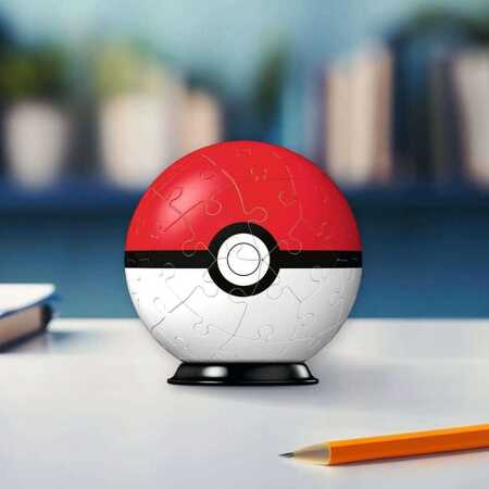 Puzzle 3D Kula 54 Pokemon czerwony 11256