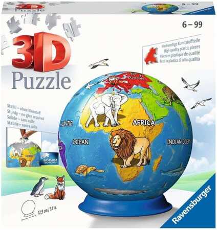 Puzzle 3D Kula 72 elementów Dziecięcy globus 11840