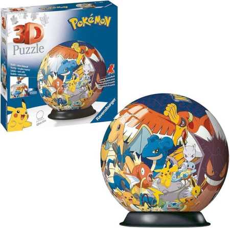 Puzzle 3D Kula 72 elementów Pokemon 11785