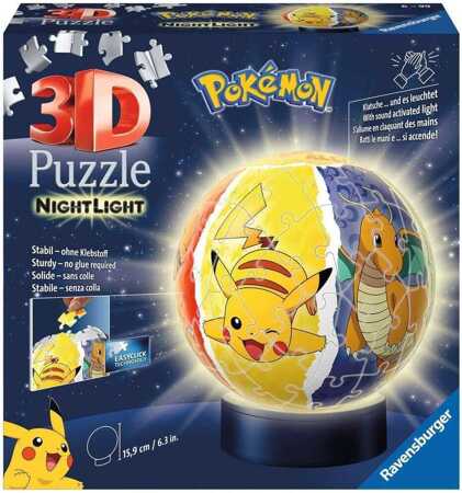 Puzzle 3D Kula świecąca 72 elementów Pokemon 11547