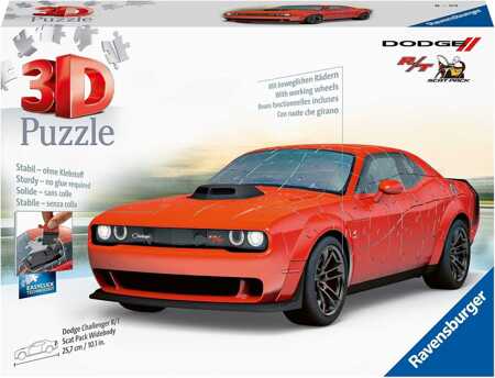 Puzzle 3D Pojazdy: Dodge Challenger RT 11284