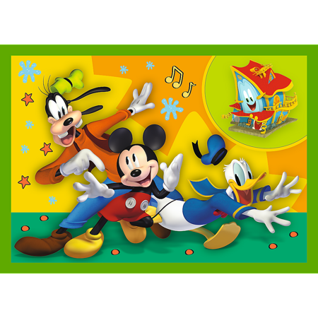 Puzzle 4w1 Disney - wśród przyjaciół 34616