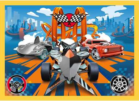 Puzzle 4w1 Pojazdy Hot Wheels  34627