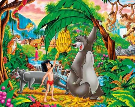 Puzzle 4w1 SuperKolor Disney Classic