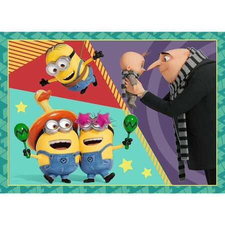 Puzzle 4w1 Zwariowane Minionki  34648