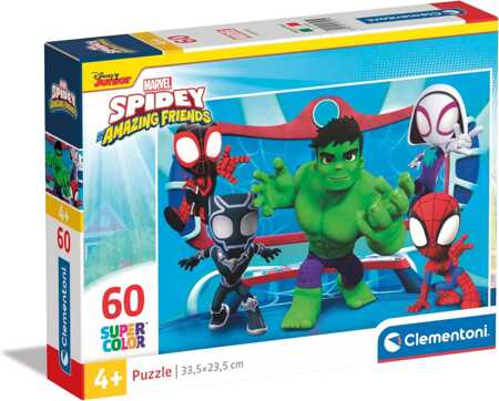 Puzzle 60 maxi Super Kolor Marvel Spidey