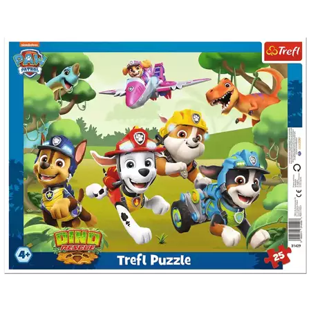 Puzzle Ramkowe 25 Wyczynowe triki piesków 31429