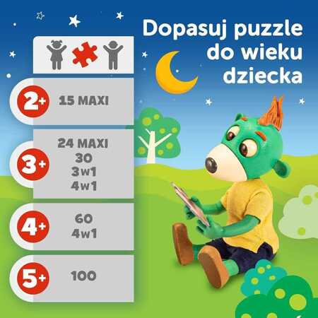 Puzzle Trefliki na dobranoc  34399