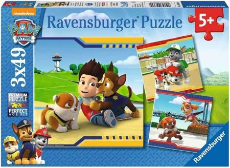 RAVENSBURGER Puzzle Psi Patrol 3x49 093694