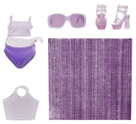 Rainbow High Swim and Style Lalka Violet Purple 507314