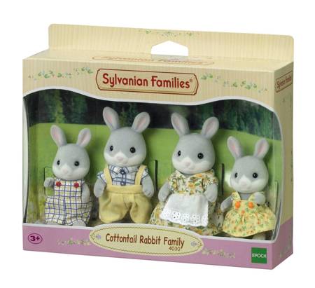 SYLVANIAN Rodzina szarych króliczków 4030