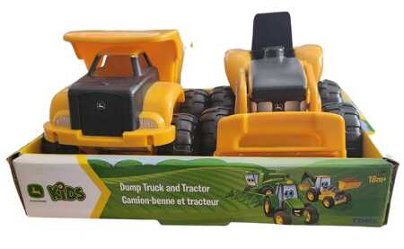 TOMY John Deere pojazdy budowlane dwupak 47020