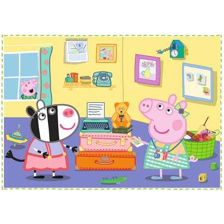 TREFL PUZZLE 4w1 Wspomnienia z Wakacji Peppa Pig 34359