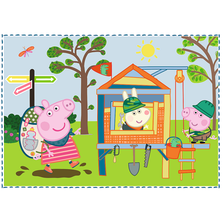 TREFL PUZZLE 4w1 Wspomnienia z Wakacji Peppa Pig 34359