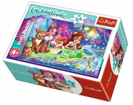 TREFL Puzzle 54 MINI Wesoły Enchantimals 54167 - Układanka dla Dzieci