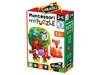 HEADU Montessori Puzzle las + figurki wiek 2-4